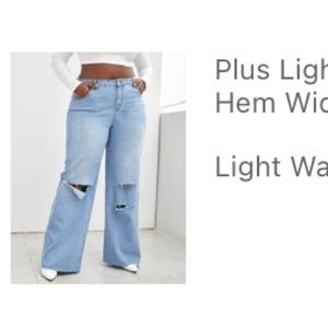Light wash jeans